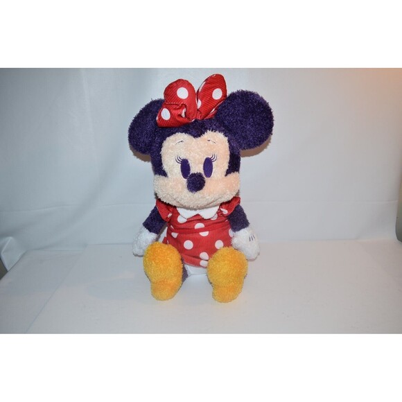 Disney Parks Minnie Mouse 14" Weighted Relaxing Emotional Support Plush Furry - Picture 2 of 13